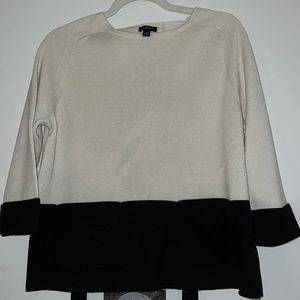 Knit, color block sweater